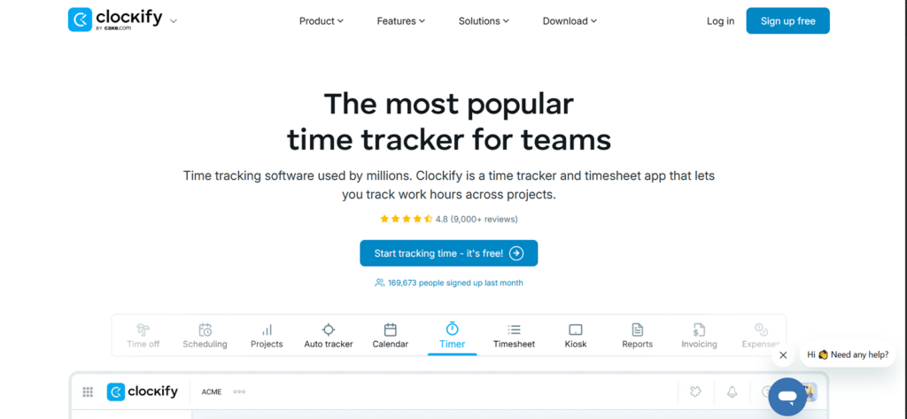 Clockify for Freelancers