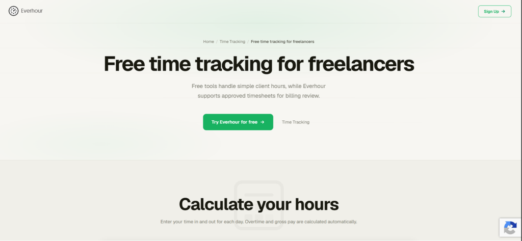 Everhour for Freelancers