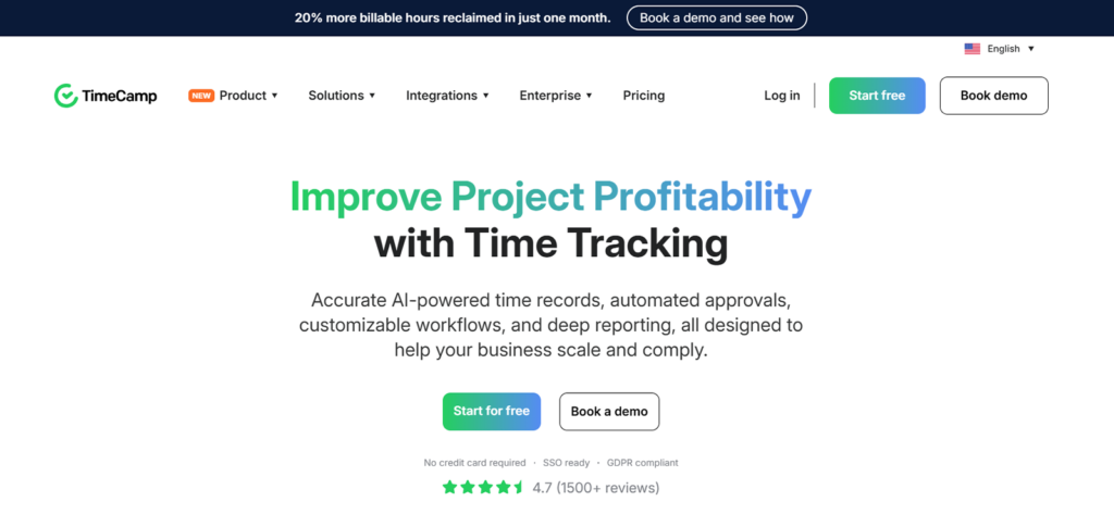 TimeCamp — Best Budget-Friendly Automation Alternative