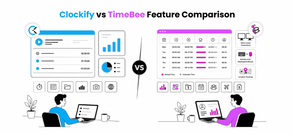Clockify vs TimeBee Feature Comparison