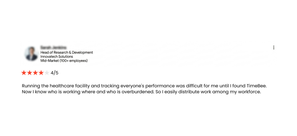 TimeBee Customer Review 1