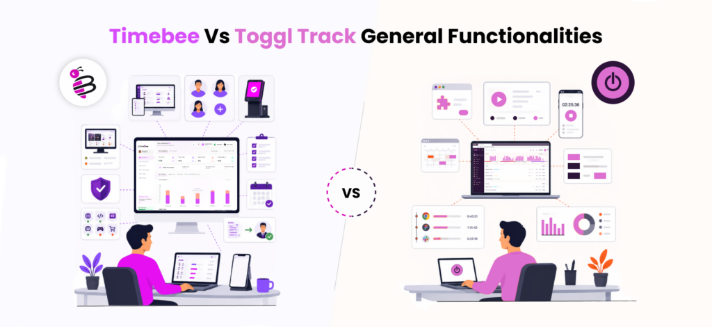 TimeBee vs Toggl Track General Functionalities