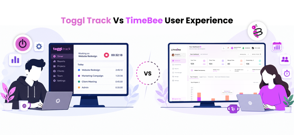 Toggl Track vs TimeBee User Experience