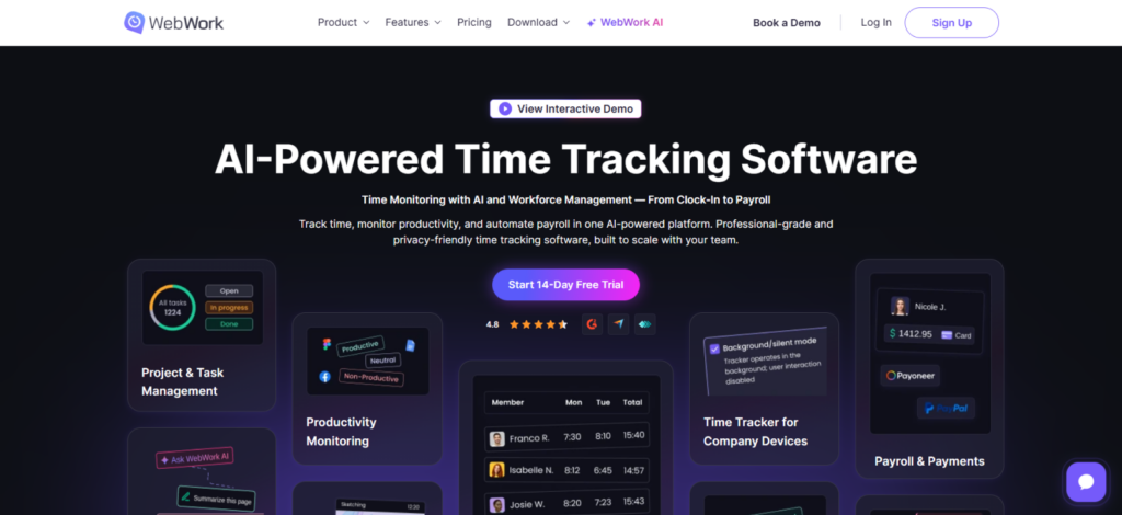 WebWork Time Tracking Tool