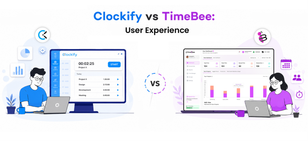 TimeBee vs Clockify User Experience