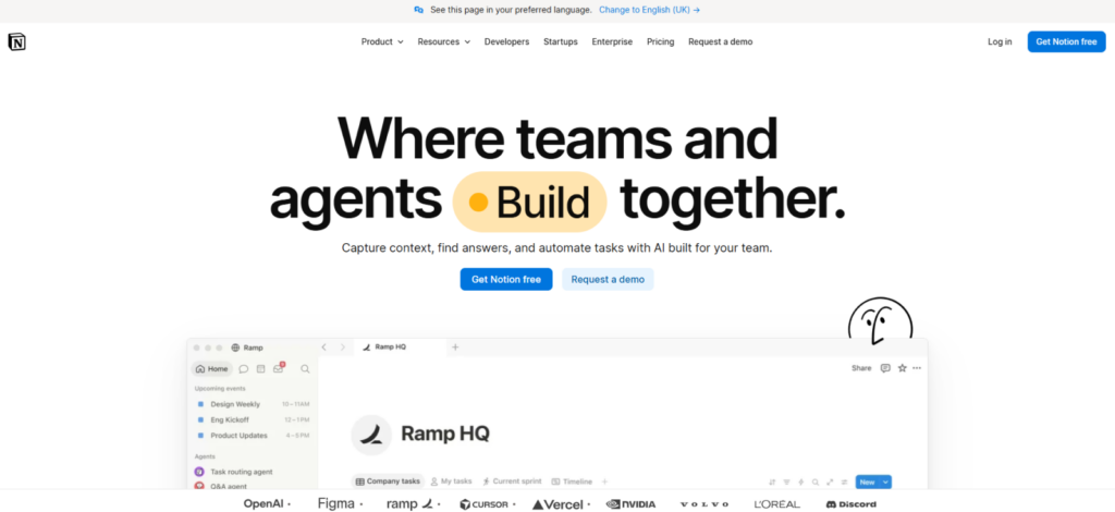 Notion – Best for SOPs, Briefs and Agency Knowledge