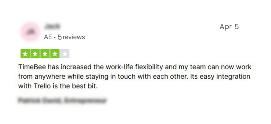 TimeBee Customer Review 2