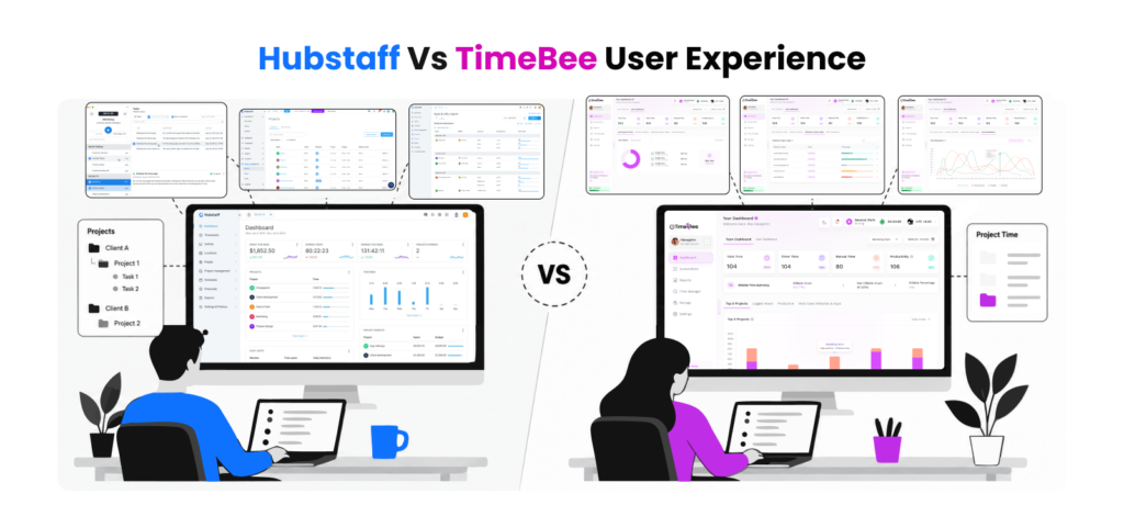 Hubstaff vs TimeBee User Experience