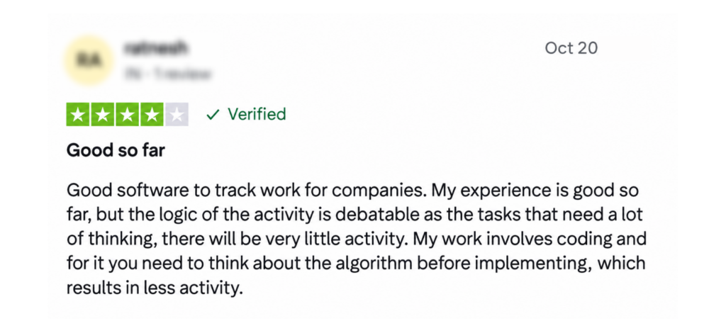 Hubstaff Customer Review 1