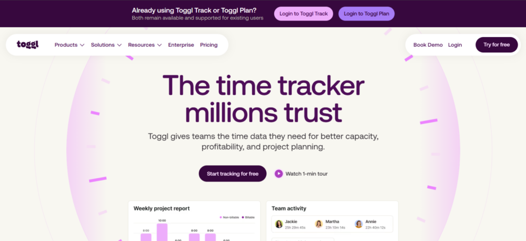 Toggl Track — Best for Low-Friction Architecture Time Tracking
