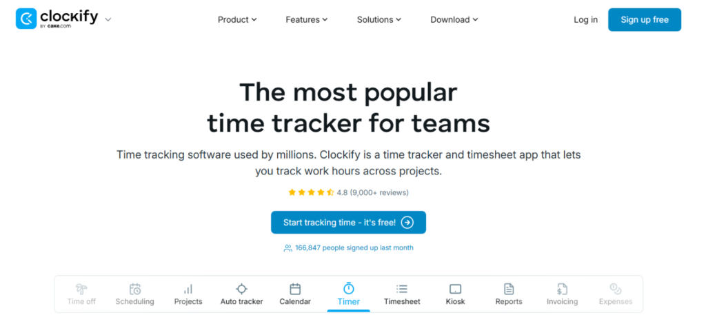 Clockify — Best Free Time Tracker for Small Architecture Firms