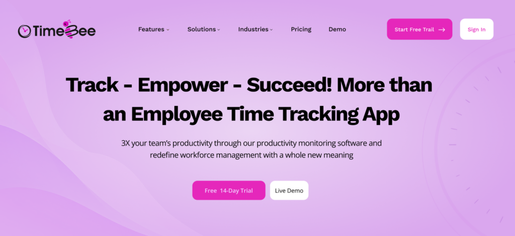 TimeBee time tracking app