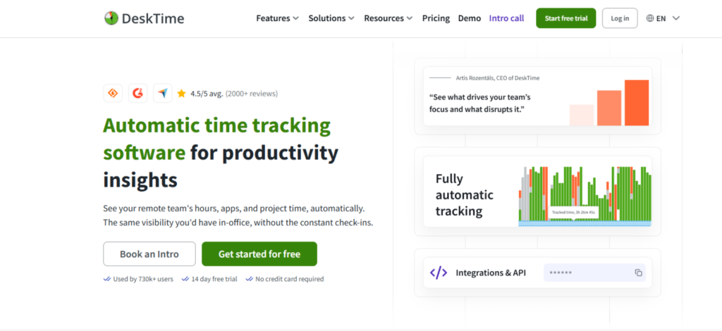 DeskTime App