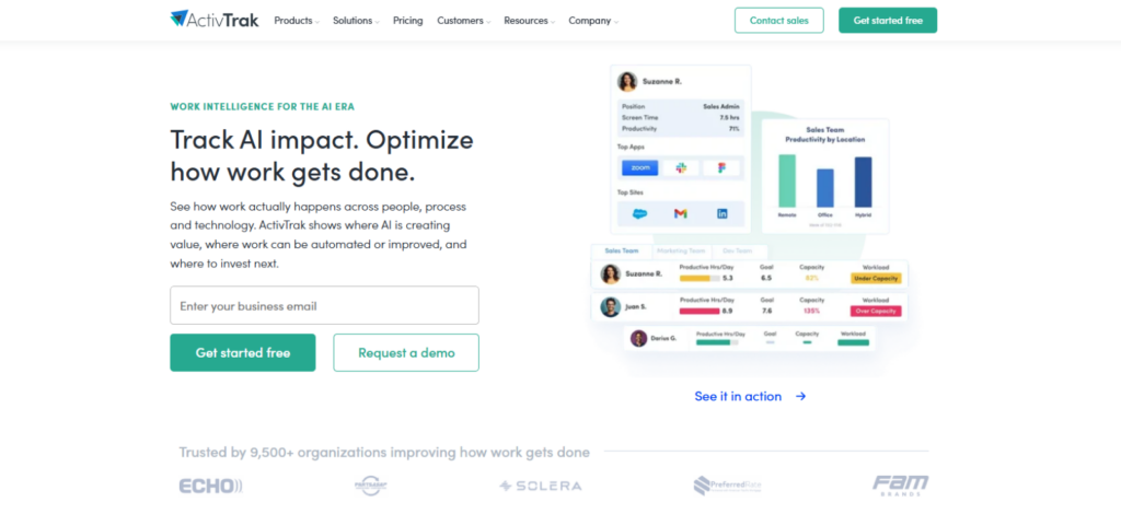 ActivTrak — Best for Activity and Productivity Dashboards 