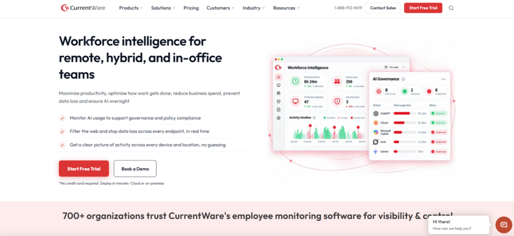 CurrentWare — Best for Activity Viewing With Web and App Controls